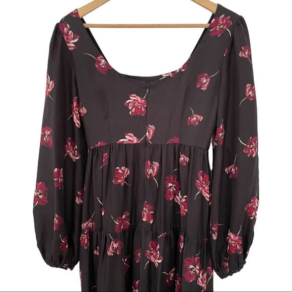 NICHOLAS Black Floral Tiered Maxi Dress - Picture 4 of 11